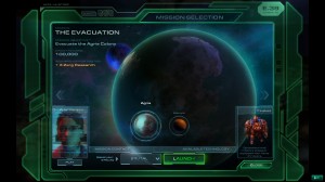SC2 Mission selection screen. 