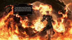 The loading screens offer a bit of information about the planeswalkers. Maybe she likes fire?