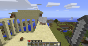 Not even sheep could stop my need to construct some monumental architecture.