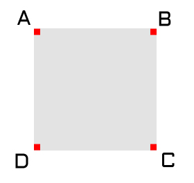 Step 1, populate corners of a square. 