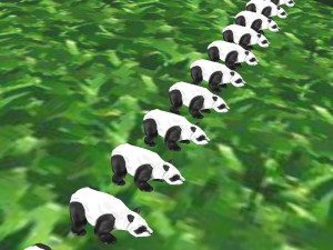 Ah yes, my panda army is complete. Now go, minions!